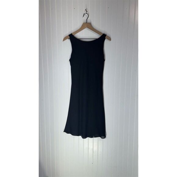 Vintage Y2K Jump Black Fit & Flare Dress 11/12 USA Made 100% Poly Grunge Party - Picture 1 of 8
